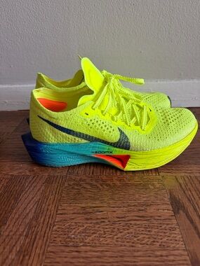 Nike ZoomX VaporFly 3 Neon Yellow Running Shoes Sneakers